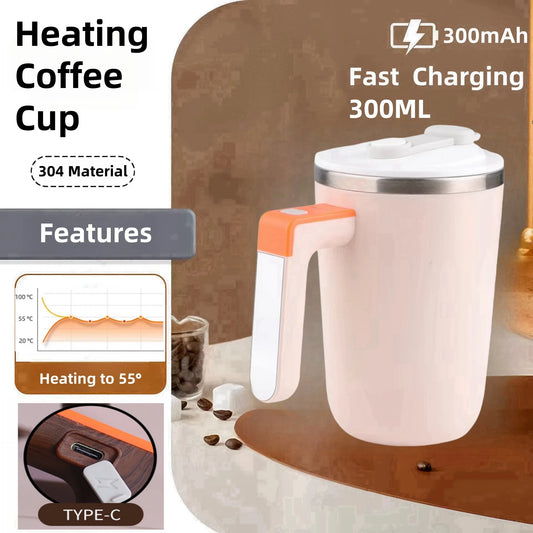 Magnetic Self-Stirring Coffee Cup with Constant Temperature Heating